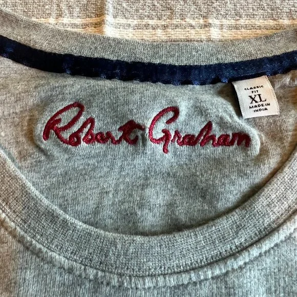 Gray Long Sleeve T-shirt w Skull - XL - Picture 2 of 3